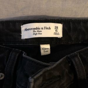 Abercrombie black distressed jeans